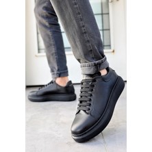 Tomiross Siyah Erkek Günlük Casual Bağcıklı Tabanlı Sneaker Spor Ayakkabı VALENDO-5141