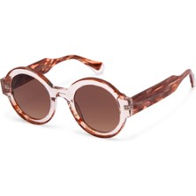 Gigi Studios Vanguard Laura 6454 14 Şeffaf Yuvarlak Kadın Güneş Gözlüğü