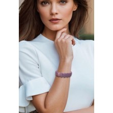 Pozitif Doğal Taş Faset Kesimli Rodonit Bileklik 626-3