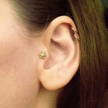 Lilarote Pırlanta Gemi Dümeni Tragus Küpe