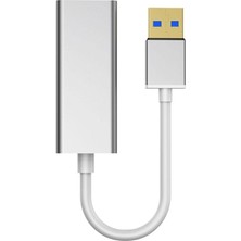 CoverZone USB To Ethernet RJ45 Çevirici Kablolu Internet Dönüştürücü 1000MBPS Pc Ile Uyumlu Laptop Ile Uyumlu Alüminyum Kasa Tak Çalıştır Usb-A To Lan Adaptörü RJ45 ZR202