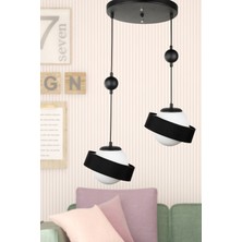 Woodhub Gezegen 2.li Avize Siyah Siyah Şapka