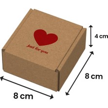 Packanya 8 x 8 x 4 - Kalpli Baskılı - Kilitli E Ticaret Karton Kargo Kutusu