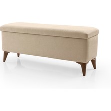 Vavonni Sandıklı Puf Bench Tedy Kumaş  Pufidik  Amortsör Kapaklı Puf Bench A +  120 cm