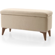 Vavonni Sandıklı Puf Bench Tedy Kumaş  Pufidik  Amortsör Kapaklı Puf Bench A +  90 cm