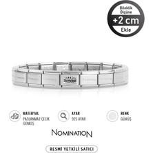 Nomination Italy Composable 925 Ayar Gümüş Doğum Günü Pastası ve Çelik Bileklik Silver