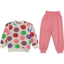 Kız 2/11 Yaş Renkli Emoji Baskılı 2li Takım