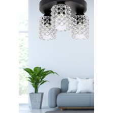 Woodhub Hakiki Kristal 3.lü Avize