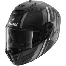 0325 Shark Spartan Rs Carbon Shawn Mat Kapalı Kask Mat Siyah Gri