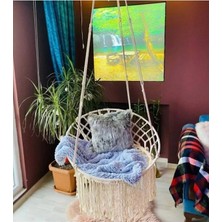 Aslan Butik Makrome Tek Kişilik Örgü Salıncak