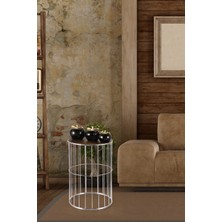 Begüsa Titanic Sehpa Krom Ahşap Ceviz