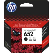 Hp 652 Bk - F6V25AE Siyah Orijinal Kartuş