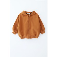 Vauva Kız & Erkek Çocuk Sweatshirt 1/6 Yaş Kapüşonlu Fermuarlı Sweatshirt