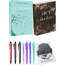 Acı Çikolata ve İyileşmek Caner Yaman 2li Set + Hediyeli