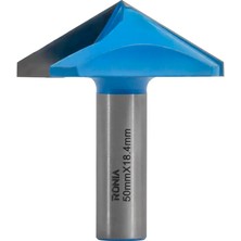 Ronia Ahşap Freze Bıçağı  09-50018412V120  Kavisli V-Yivli  120 Derece  Freze Ucu Sap 12 mm 
