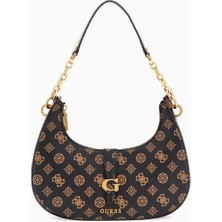 Guess Kuba Top Compartment Monogram Omuz Çantası