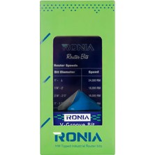 Ronia Ahşap Freze Bıçağı 09-50021012V110  Kavisli V-Yivli  110 Derece  Freze Ucu Sap 12 mm 