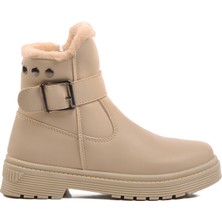 Ayakmod 24064-F Bej Içi Polarlı Kız Çocuk Bot