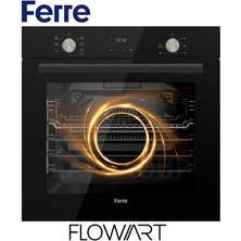 Ferre Flowart Basıc Ss Serisi Siyah Set (SS205 + QMS63CS +D077 ) - Kare Emaye Izgara