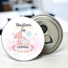 DeBu Doğum Günü Hediyeliği 58 mm Buzdolabına Yapışabilen Açacak Magnet Sevimli Fil