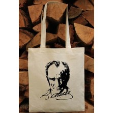 Probag %100 Pamuk Kanvas Bez Çanta - 35x40 cm ‘Atatürk Baskılı’