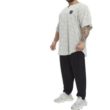 Oversize Rag Top Örgü Dokulu Pamuklu Geniş Kesim Tişört Big Sam 3361