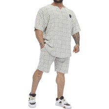 Oversize Rag Top Örgü Dokulu Pamuklu Geniş Kesim Tişört Big Sam 3361