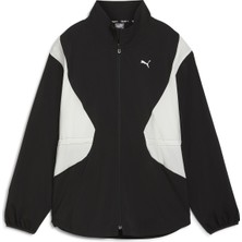 Puma Training Woven - Long Kadın Siyah Koşu Ceketi