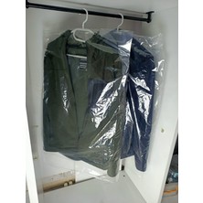 Elbise Poşeti 100 Adet - Takım Elbise Poşeti 60X90CM Askı Yeri Mevcut 100 Adet Kuru Temizleme Poşeti