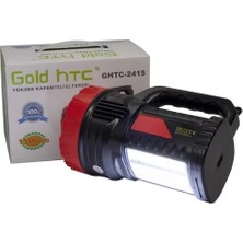Gold HTC LED Projektör Işıldak Şarjlı El Feneri 15W  Gold Htc GHTC-2415