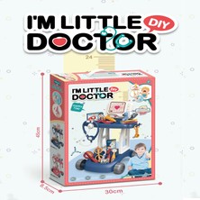 Learning Fun Işıklı Sesli Tekerlekli Doktor Aletleri Seti Medikal Set Dıy Oyuncak Mavi