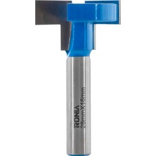 Ronia Ahşap Freze Bıçağı  13-28016008  Dört Kanatlı T  Yivli  Kanal Açma Freze Ucu Sap 8 mm