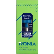 Ronia Ahşap Freze Bıçağı  13-28016008  Dört Kanatlı T  Yivli  Kanal Açma Freze Ucu Sap 8 mm
