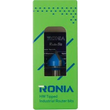 Ronia Ahşap Freze Bıçağı 09-19015808V90  Kavisli V-Yivli 90 Derece  Freze Ucu Sap 8 mm 
