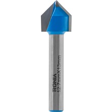 Ronia Ahşap Freze Bıçağı 09-12713006V90 V Kanal Açma Freze Ucu Sap(D): 13 mm