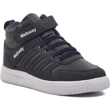 Walkway F Lacivert Beyaz Cırtlı Erkek Çocuk Bilek Boy Sneaker