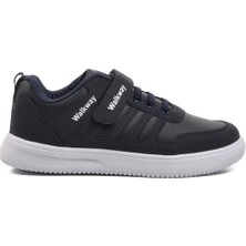 Walkway F Lacivert Beyaz Cırtlı Çocuk Sneaker