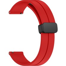 Forzacase Xiaomi Redmi Watch 5 Active ile Uyumlu Manyetik Tokalı 22MM Silikon Kordon Kayış - FC144