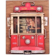 Çerçici Dekoratif Metal Çerçeve Tramvay Dekorlu