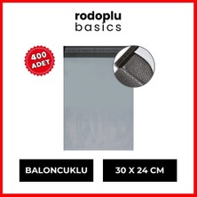 Rodoplu Basics | Kargo Poşeti, Yırtılmaya - Darbeye Dayanıklı Patpat, Baloncuklu Naylon Poşet, 30 x 24 Cm, 400 Adet