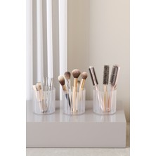 Pufwin Home Makyaj Fırçası ve Tarak Düzenleyici Çok Amaçlı Kozmetik Organizer Seti 3 Adet