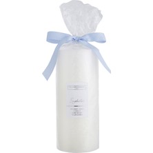 The White Company Seyşeller Sütun Mum, Tropikal Bergamot ve Amber Kokulu