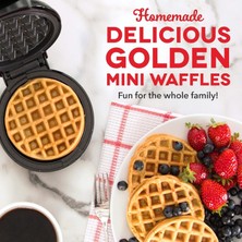 Mini Waffle Makinesi, Ptfe Yapışmaz Yüzey, 4" Mini Waffle’lar Için