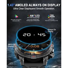 1.43” Amoled Akıllı Saat - Bluetooth Arama, 100+ Spor Modu, IP68 Su Geçirmez