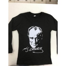 Eren Style Atatürk Baskılı Uzun Kol Çocuk T-Shirt