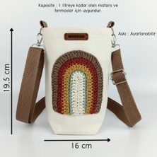 Woody Cord 1 Litrelik Tasarım Matara Su Şişesi Taşıma Çantası Bottle Bag