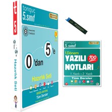 Tonguç Akademi 0'dan 5'e Konu Anlatımlı Soru Bankası Seti 5. Sınıf Yazılı Notları 1. Dönem 1 ve 2. Yazılı