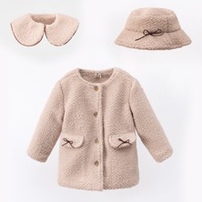 Cumino Cute Kız Çocuk Şapkalı Kaban