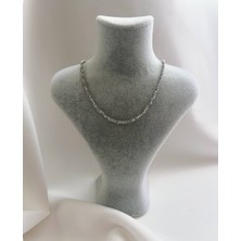 Minne Jewelry Çelik Dorika Kolye - Dorika Kolye - Gümüş Renk Dorika Kolye