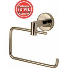 Çelik Banyo Paslanmaz Pirinç Flora Tuvalet Kağıtlık Altın Gold